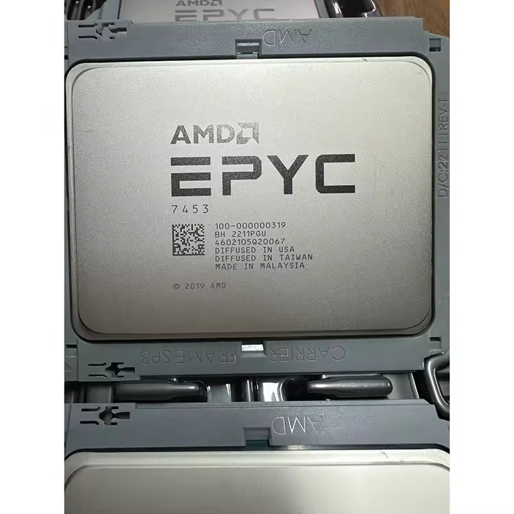Buy AMD EPYC 7453 24-Core Server CPU 2.75GHz SP3 Socket 225W TDP High-Frequency Milan Processor